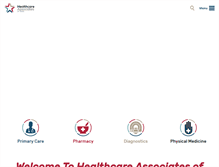 Tablet Screenshot of healthcareassociates.com